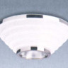 Светильник потолочный арматура металлик плафон опалового стекла IP40 под лампу 2хА60 60W