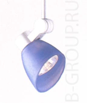 Прожектор с декоративным стеклом цвет армат белый стекло синее под ламп
