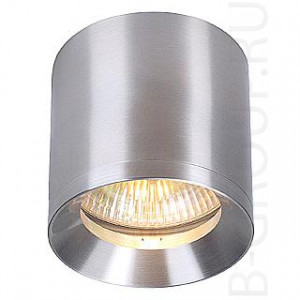 Накладной потолочный светильник под лампу 1хGU10 230V max 75 Watt. Арматура - алюминий натуральный