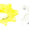 Светильник потолочный стекло желтое под лампу 1xGX5 3 50W