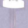 Настольная лампа цвет арматуры никель матовый хром под лампу 2хG4 20W