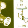 Светильник потолочный цвет арматуры матовый никель под лампу 1xGZ10 50W