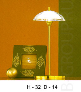 Настольная лампа цвет арматуры латунь под лампу 1хG4 20W
