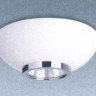 Светильник потолочный арматура металлик плафон опаловое стекло под лампу 2xA60 QT32 60W IP40