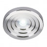 Светодиодные светильники LED KONKAV светильник встраиваемый с белым PowerLED 1Вт, матированный алюминий