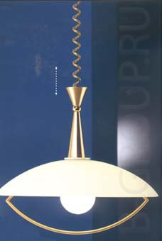 Потолочный светильник с регулированием высоты арматура золото матовое золото под лампу 1хЕ27 100W
