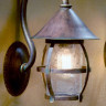 Настенные светильники Robers, цвет арматуры патина, стекло 124 Antika под лампу 1xE27 60W.