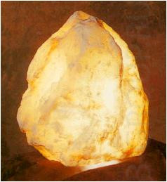 Камень алебастровый под лампу 1 Е14 мах 60W