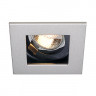 Светильники потолочные встраиваемые INDI REC 1S GU10 светильник встраиваемый для лампы GU10 50Вт макс., серебристый / черный