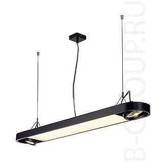 Подвесные потолочные светильникиAIXLIGHT&reg; R OFFICE T5 39W светильник подвесной c ЭПРА для ламп T5 2х39Вт и ES111 2х75Вт макс, черный