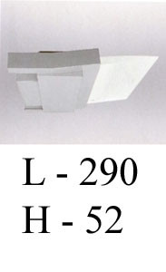 Светильник настенный арматура титан под лампу 2хTC L 55W