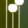 Настольная лампа цвет арматуры никель матовый хром под лампу 3хG9 40W