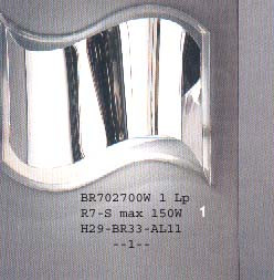 Бра арматура хром Acryl под лампу R7 S max150W