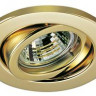 Светильник встраиваемый, поворотный,цвет арматуры - хром, хром матовый, бронзовый, золотой или белый, под лампу 1xQR-CBC51 GU5,3 50W