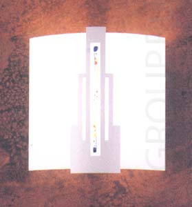 Светильник настенный цвет арматуры серый плафон опаловое стекло