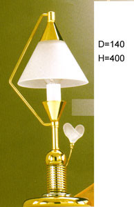 Настольная лампа цвет арматуры хром золото под лампу 1хЕ14 40W