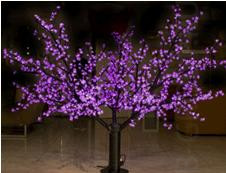 Светильник напольный Вишневое Дерево свечение-розовое, цвет арматуры-железо, под лампу 1728хLed