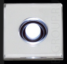Квадратный встраиваемый светильник для подсветки ступенек, цвет арматуры на выбор