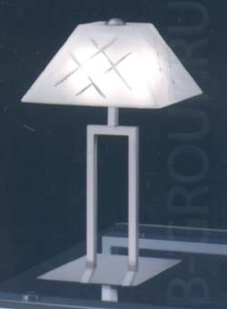 Настольная лампа цвет арматуры никель матовый под лампу 2хG 60W