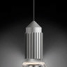 Светильник подвесной арматура алюминий плафон прозрачного стекла под лампу 1xQT32 250W