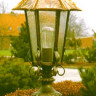 Светильник уличный цвет арматуры патина цвет стекла Antika под лампу 1xE27 100W