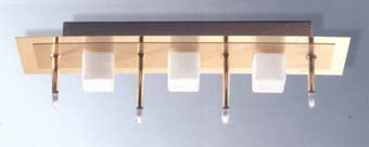 Светильник потолочный цвет арматуры латунь матовая позолота плафоны белые под лампу 4x10W 3х20W