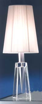 Настольная лампа цвет арматуры никель матовый стекло под лампу 1хЕ27 100W