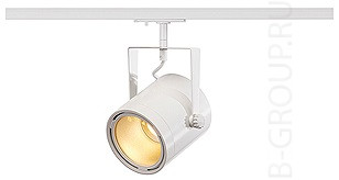 Белый светильник трековой системы 1PHASE-TRACK, EURO SPOT LED DISK 800 светильник 14,5Вт, 2700К, 800lm