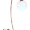 Настольная лампа OKI DOKI цвет арматуры черный под лампу 1хGY 6 3 50W