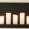 Кованый настенный светильник цвет арматуры черный под лампу 9хЕ27 60W. Высота - 500,ширина - 1250, расстояние от стены - 185