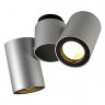 Потолочные накладные светильники ENOLA_B SPOT 2 светильник накладной для 2-х ламп GU10 по 50Вт макс., серебристый/ черный