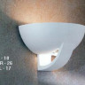 Бра цвет матовый белый материал гипс под лампу 1хQT DE12 R7s 150W