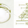 Светильник встроенный арматура хром кольцо сатинированные стекла под лампу 1xGX5 3 QRCBC51 35W