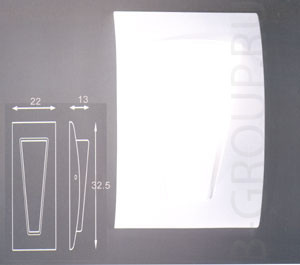 Светильник настенный цвет арматуры белый матовый цвет стекла белый матовый под лампу 1хE14 60W