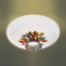 Накладной потолочный светильник из мурановского стекла под лампы 2хЕ27 60W. Размеры: 36х15см.