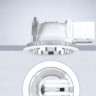 Светильник встраиваемый цвет арматуры белый отражатель хром под лампу 1хTC TEL G24 q 2 18W