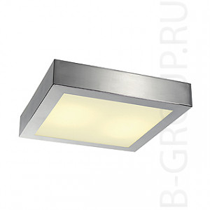 Накладные потолочные светильникиXERXES CHROME светильник накладной c ЭПРА для 2-x ламп TC-DE G24q-2 по 18Вт, хром/ стекло матовое