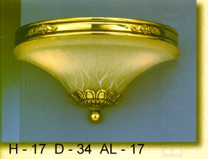Бра цвет арматуры латунь плафон стекло декоративное под лампу 2 Е27 60W