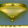 Бра цвет арматуры латунь плафон стекло декоративное под лампу 2 Е27 60W