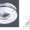 Светильник встраиваемый арматура хром кольцо арматура металл под лампу 1xQR CBC51 50W
