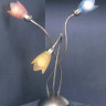 Лампа настольная для детской комнаты стекло разноцветное цвет арматуры матовый никель под лампу 3хЕ14 40W