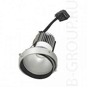 Светодиодные встраиваемые светильники AIXLIGHT&reg; PRO, LED DISC MODULE светильник с COB-LED 15.2Вт, 50&deg;, 4000K, 600lm, серебристый/ черный