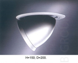 Встраиваемый светильник цвет алюминий под лампу 1хQR111 G53 100W