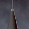 Светильник подвесной плафон матового черного опалового стекла под лампу 1хA60 75W