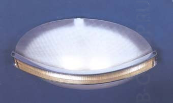 Светильник настенно-потолочный арматура хром золото стекло белое матовое