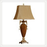 Классическая настольная лампа с абажуром высота настольной лампы 86 см, ширина абажура верхней части 25 см, нижней 41 см, используется лампа 1 х 150 Вт E27