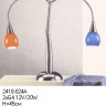 Лампа настольная в детскую комнатуарматура хром стекло разноцветное под лампу QT10 G4 20W