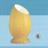 Настольная лампа желтая для детской, желтое стекло под лампу Е14 60W.