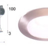 Светильник встраиваемый арматура матовый хром стекло розовое под лампу 1хGU5 3 50W IP43