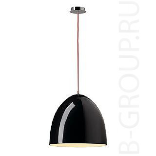Подвесной светильник под лампу 1хЕ27 230V 60 Watt. Основание - хром, абажур - черный или белый (070-155471)
